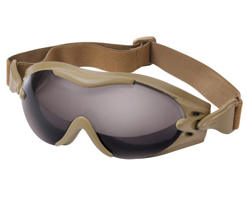 Rothco Swat Tec Single Lens Tactical Goggles - Coyote Brown Rothco Swat Tec Single Lens Tactical Goggles - Coyote Brown