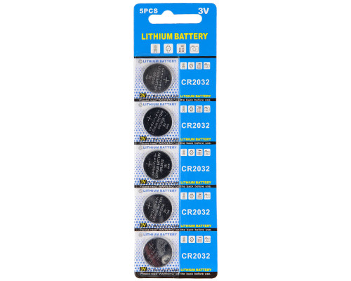 Warrior Lithium 3V CR2032 Battery - 5 Pack Warrior Lithium 3V CR2032 Battery - 5 Pack