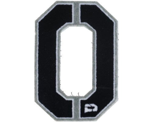 Push Division Velcro Number Patch #0 - Grey