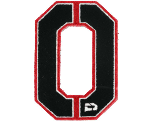 Push Division Velcro Number Patch #0 - Red
