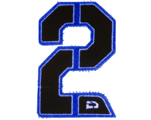 Push Division Velcro Number Patch #2 - Blue