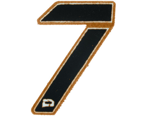 Push Division Velcro Number Patch #7 - Tan