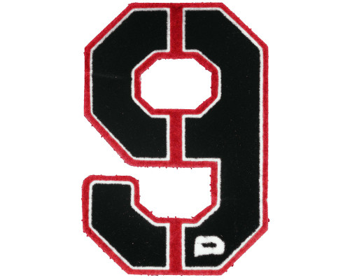 Push Division Velcro Number Patch #9 - Red
