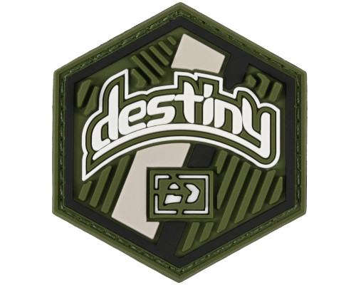 Push Rubberized Velcro Patch - Destiny Olive Push Rubberized Velcro Patch - Destiny Olive