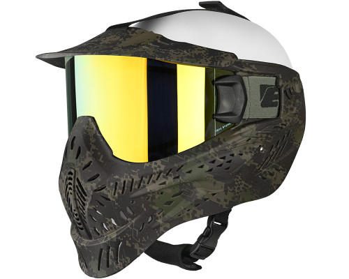 Planet Eclipse HSTL Thermal Paintball Mask by HK Army - HDE Camo w/ Gold Lens Planet Eclipse HSTL Thermal Paintball Mask by HK Army - HDE Camo w/ Gold Lens