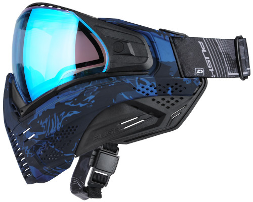Push Unite Paintball Mask - Blue Sapphire Camo