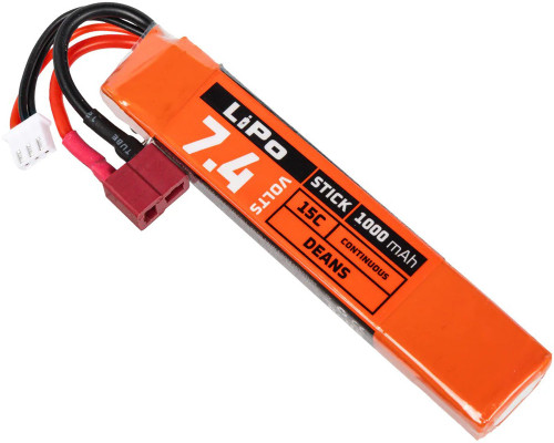 HK Army Hostile Energy 7.4V 1000mAH 15C Stick (Deans) LiPO Airsoft Battery