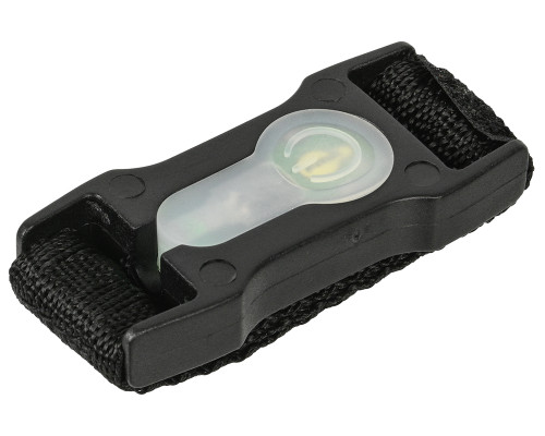 AMA 1" Webbing Split Bar Green LED Strobe Light - Black - (AC-329BG)