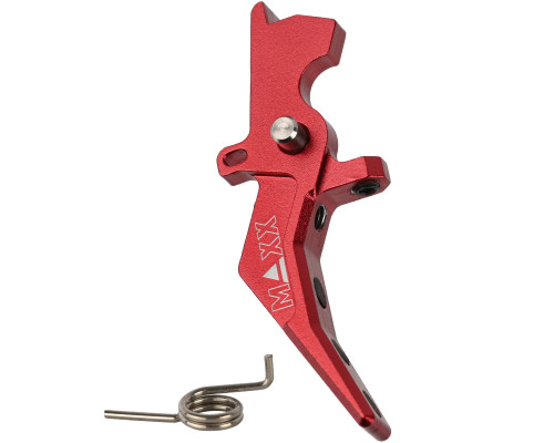Maxx Model CNC Aluminum Advanced Speed Trigger Style B - Red (MX-TRG002SBR)