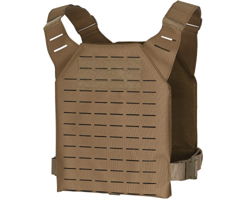 Lancer Tactical Low Profile Laser Cut Molle Plate Carrier - Tan (CA-7705T)