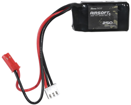 Gens Ace 7.4V 250mAh 35C 2S Airsoft Battery w/ JST Plug (V1995001)
