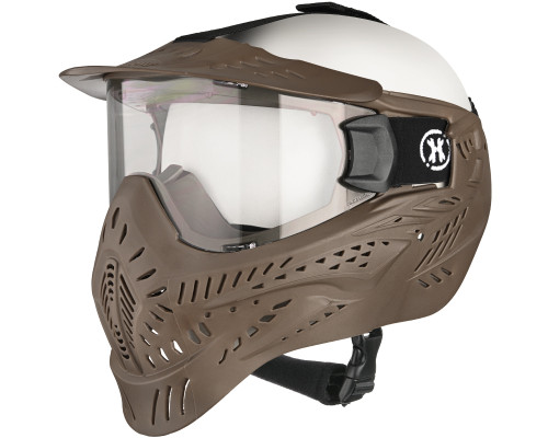 HK Army HSTL Single Paintball Mask - Tan w/ Clear Lens