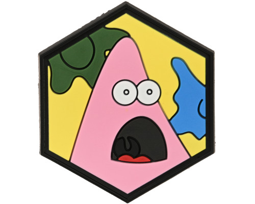 Surprised Patrick Hexagon PVC Patch (HEX-STARFISH)