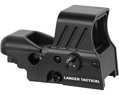 Lancer Tactical 4-Reticle Red/Green Dot Reflex Sight w/ QD Mount - Black (CA-1426B)