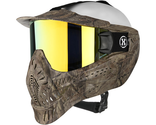 HK Army HSTL Thermal Paintball Mask - Realtree w/ Gold Lens