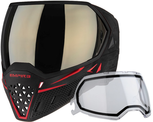 Empire EVS Paintball Mask/Goggle - Black/Red (21729)