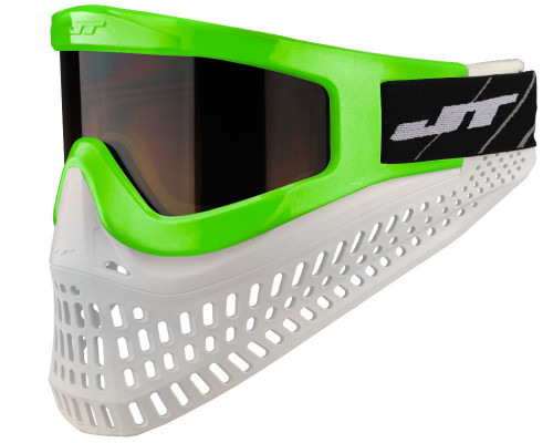 JT ProFlex X Paintball Mask w/ Quick Change System - Lime/White/White