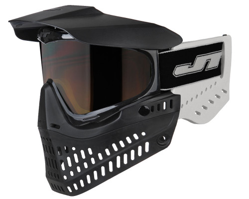 JT ProFlex (Old School) Paintball Mask - Black/White