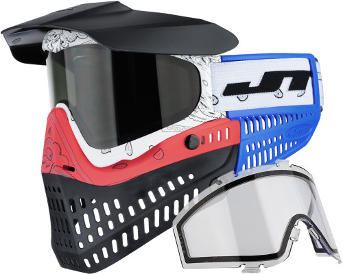 JT ProFlex Paintball Mask - Old Glory w/ 2 Lenses