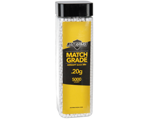 Jag Arms Match Grade .20g Airsoft BB's - 5,000 Rounds