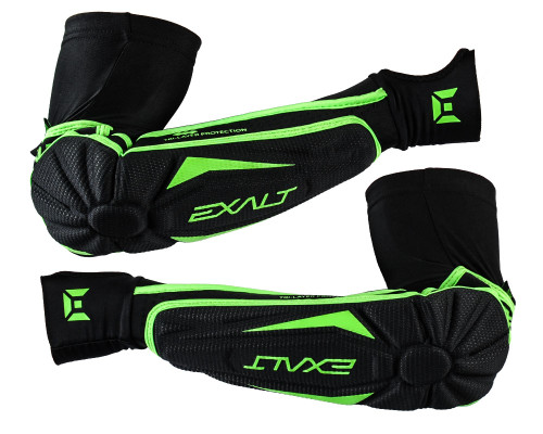 Exalt T3 Elbow Pads - Black/Lime