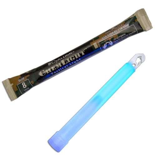 Cyalume 6" Military Grade Chemlight 8 Hour Glow Stick ( Blue )