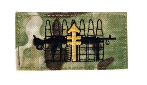 Lancer Tactical Machine Gunner Patch with Velcro ( Camo )