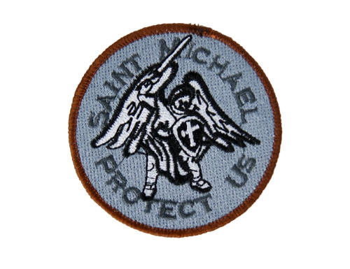 Lancer Tactical Circle St Michael Save Us Type A Patch with Velcro