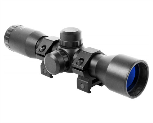 Aim Sports Rifle Scope - Tactical Series - 4X32mm Compact w/ Mil-Dot Reticle (JTM432B)