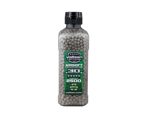 Valken Tactical Biodegradable .30g 6mm Precision Seamless BIO Airsoft BBs (2500)