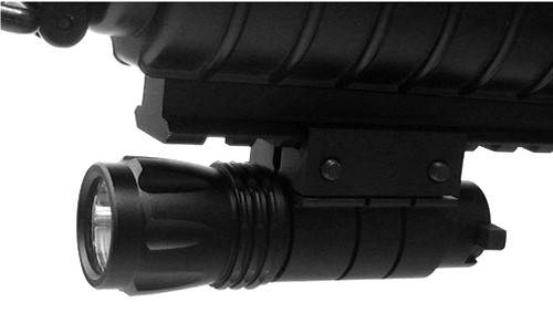NcSTAR Gun Accessory - Flashlight With Weaver Base For Pistol & Rifle APTF
