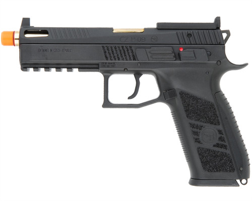 ASG CZ P-09 Optic Ready Gas Blowback Airsoft Pistol - Black (50298)