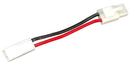 Airsoft Small Female Tamiya to Large Male Tamiya Battery Adapter
