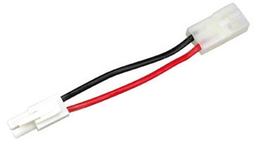 Airsoft Large Female Tamiya to Small Male Tamiya Battery Adapter