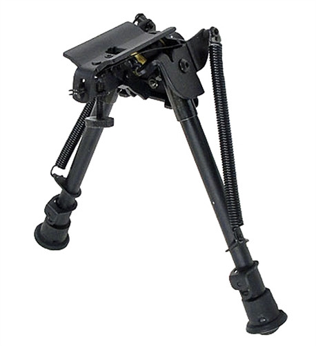 DBoy Metal Spring Return Airsoft Gun Bipod w/ Adjustable Length Folding Legs