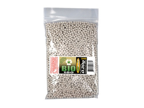 0.20G TSD Tactical Bio-180 Airsoft Seamless Biodegradable BBs - 3,000 Round Bag