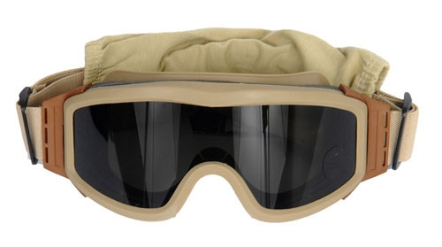 Lancer Tactical Airsoft Safety Goggles w/ 3 Color Interchangeable Lens ( Tan )