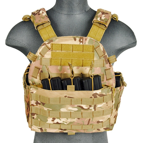 Lancer Tactical 4906 MOLLE Plate Carrier ( MC Camo )