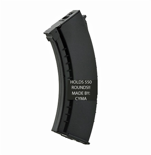 Cyma Magazine AK47 Hi-Cap 550 ROUND Airsoft Magazine