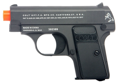 METAL Colt .25 Airsoft Pistol Hand Gun (Black)