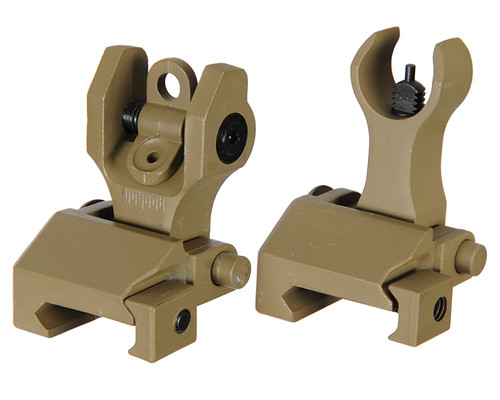 Echo1 Back Up Airsoft Iron Sights - Tan