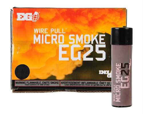 Enola Gaye Micro Smoke Grenade - EG25 Military Style - Black Smoke