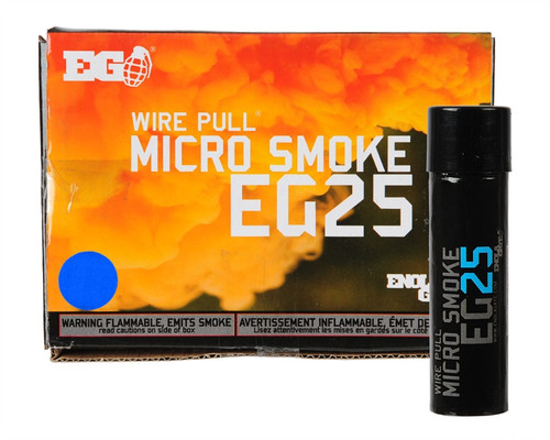 Enola Gaye Micro Smoke Grenade - EG25 Military Style - Blue Smoke