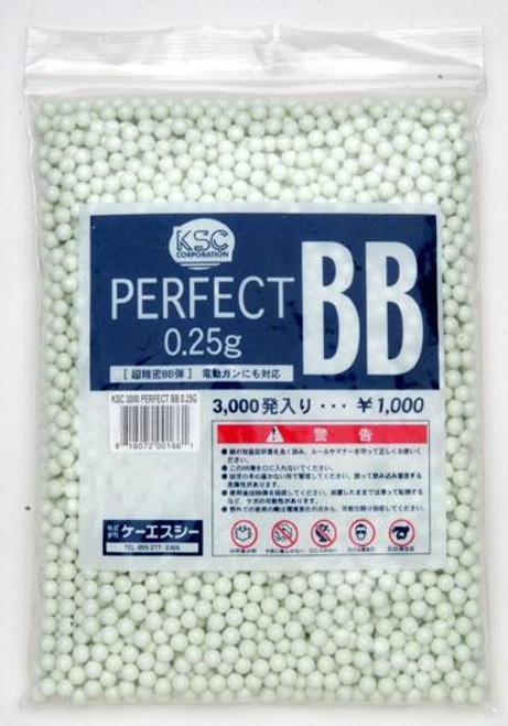 KWA / KSC Perfect (3,000) .25g Super Precision Airsoft BBs