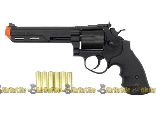 HFC Gas Airsoft Revolver .357 MAGNUM Pistol W/ Shells 6" Barrel