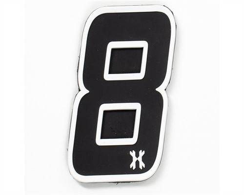 HK Army Airsoft Rubber Velcro Patch - Number 8 HK Army Airsoft Rubber Velcro Patch - Number 8