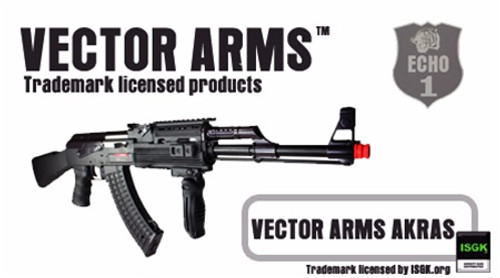 ECHO 1 AK47 RIS Airsoft Metal Body Gun Vector Arms AEG Rifle