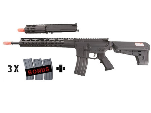 KTAEG-TRSPR-BK01-PDW Krytac Trident SPR 14.5 M4 Airsoft AEG Rifle PDW Package
