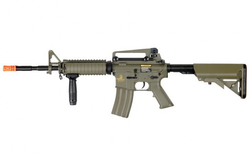 Lancer Tactical M4 RIS Carbine AEG Airsoft Gun w/ Metal Gearbox ( Desert Tan )