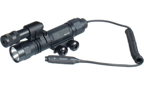 UTG 2 IN 1 Metal Flashlight / Adjustable Red Laser Combo Mounting Deck Included